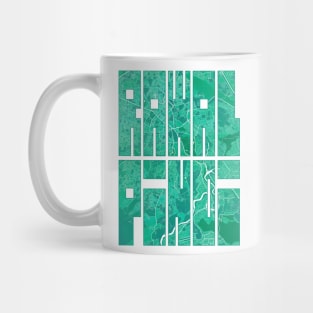 Rawalpindi, Punjab, Pakistan City Map Typography - Watercolor Mug